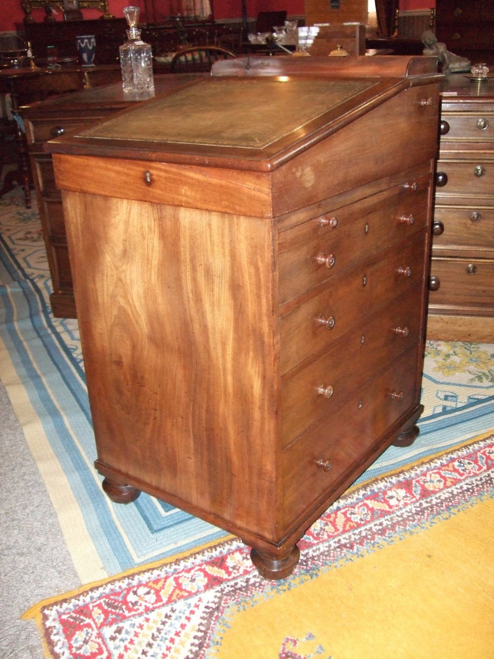 Superb George 3rd Period Mahogany Davenport Desk