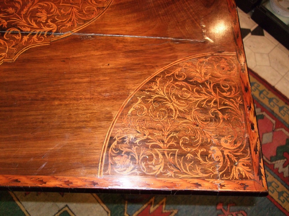William & Mary Seaweed Marquetry Walnut Centre Table C.1700 View VI