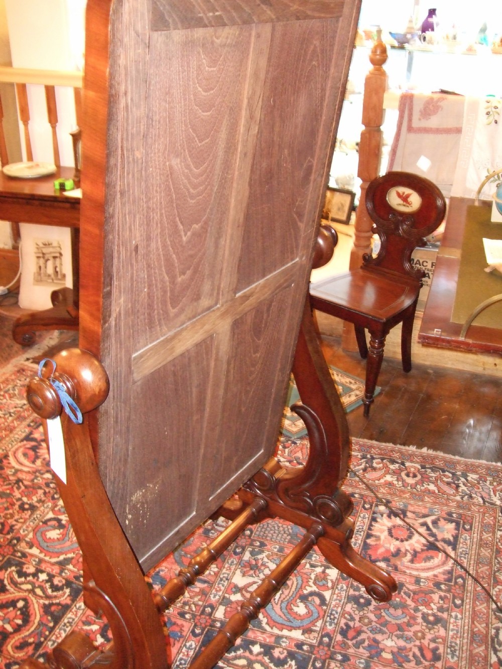 William IVth Mahogany Cheval Mirror View IV