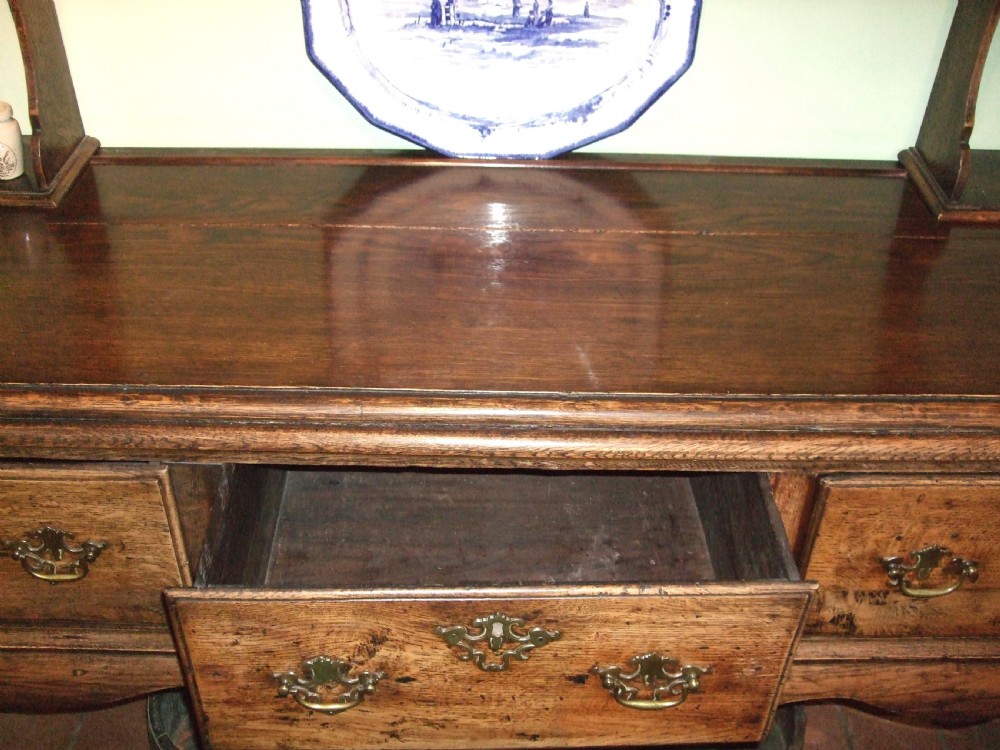 George 3rd Oak Dresser with Cabriol Legs View III
