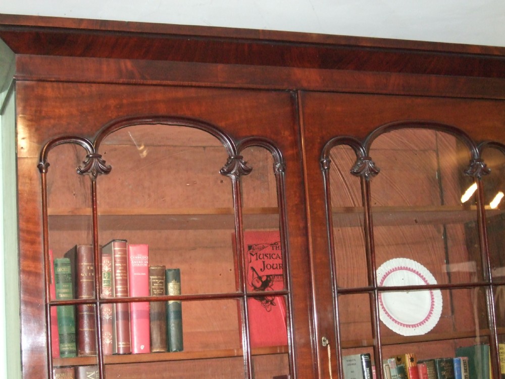 Victorian Mahogany Bookcase Cupboard View III