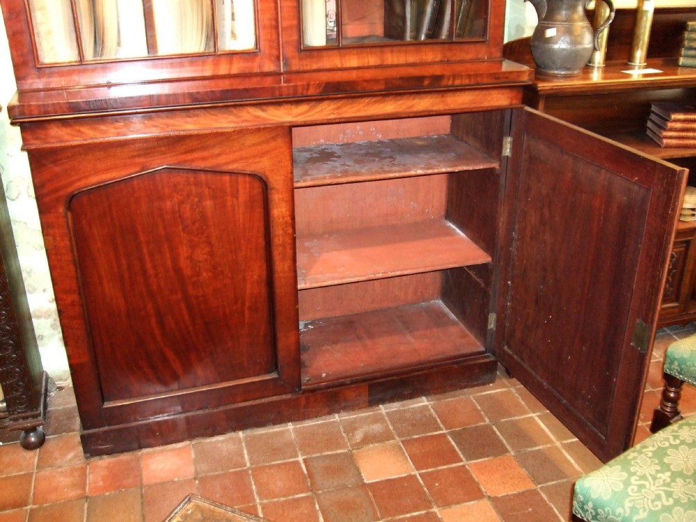 Victorian Mahogany Bookcase Cupboard View IV