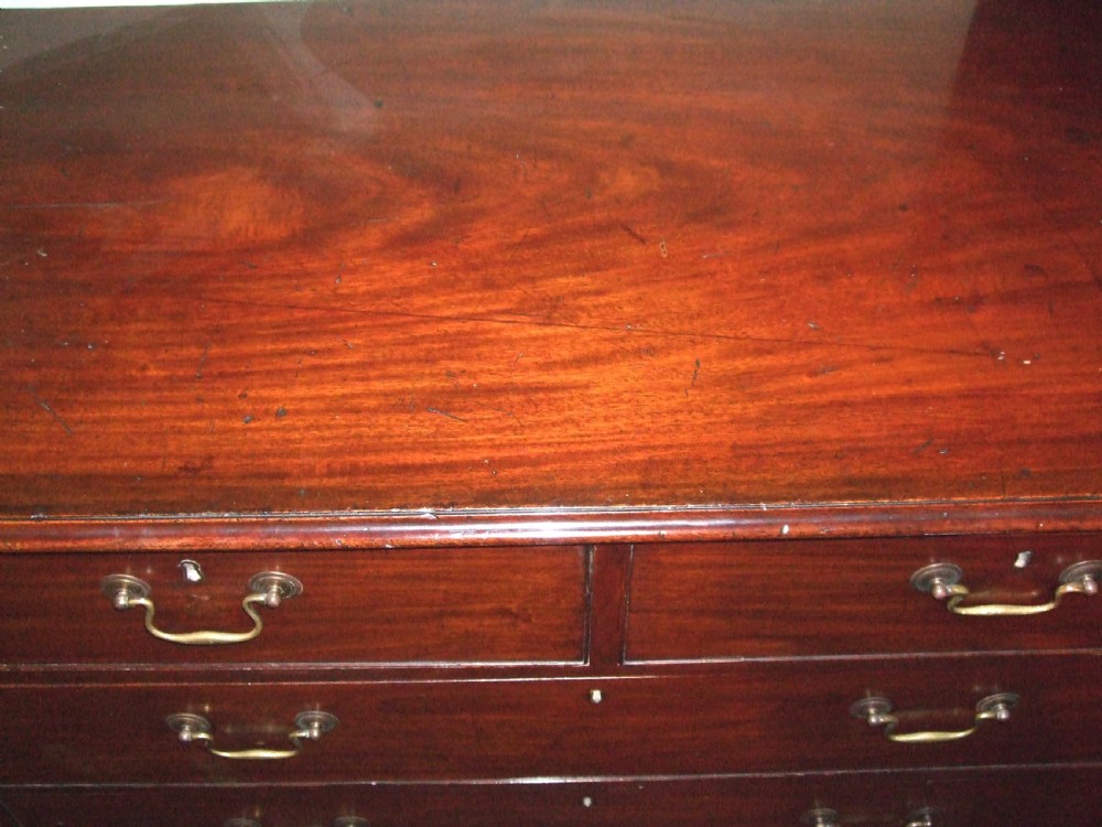 George 3rd Mahogany Chest of Drawers with Brass Handles View III