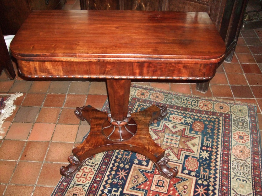George 3rd Mahogany Tea Table