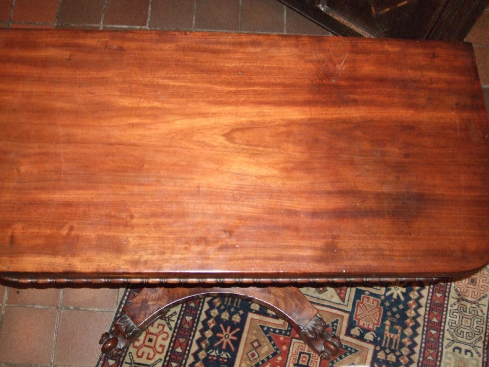George 3rd Mahogany Tea Table View IV