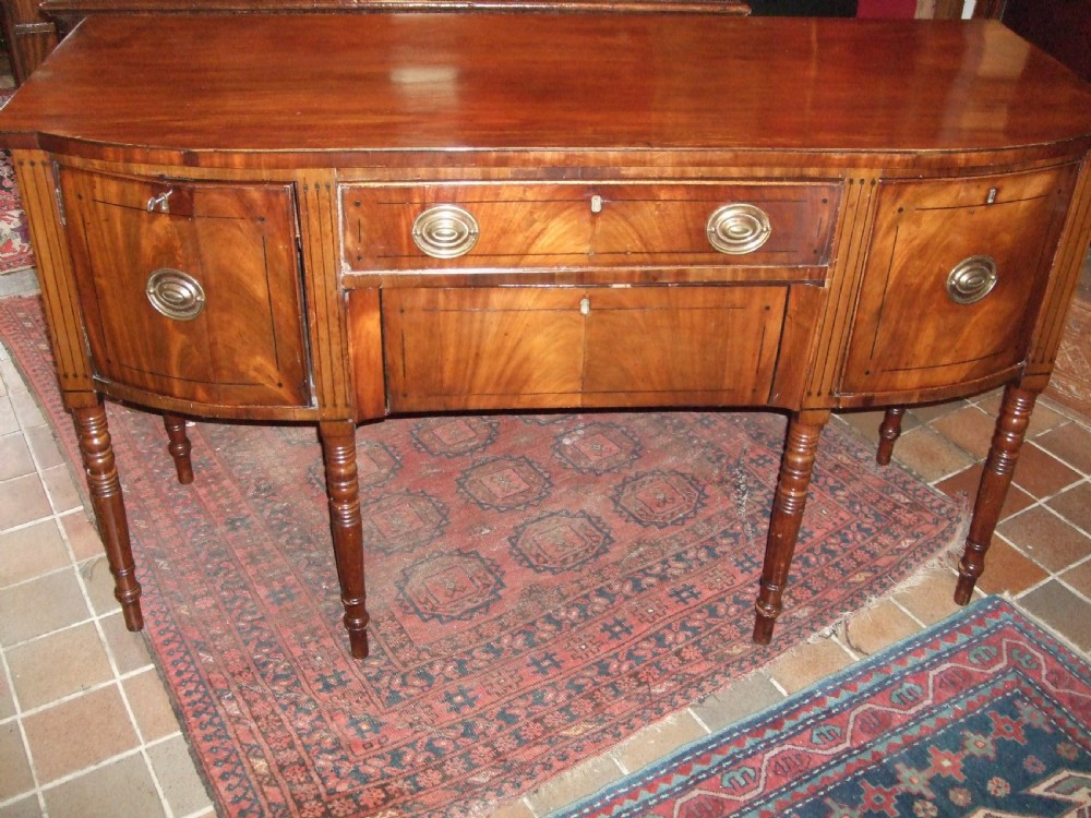 Regency Period Mahogany Sideboard with Ebony Inlaid Lines