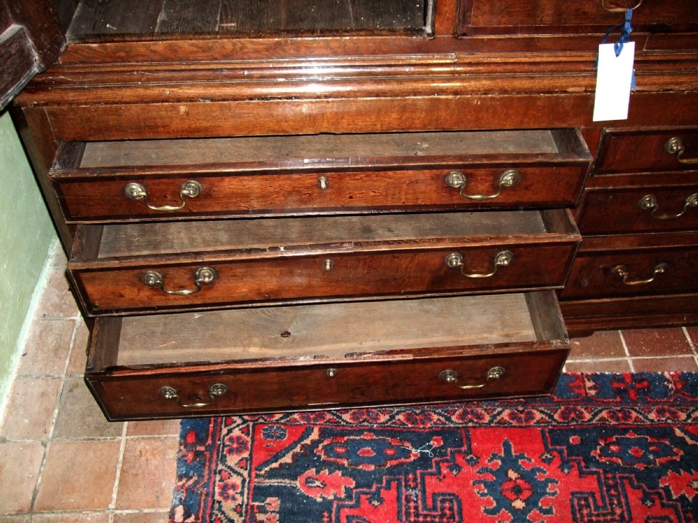18thc Oak & Mahogany Inlaid House Keepers Cupboard View V