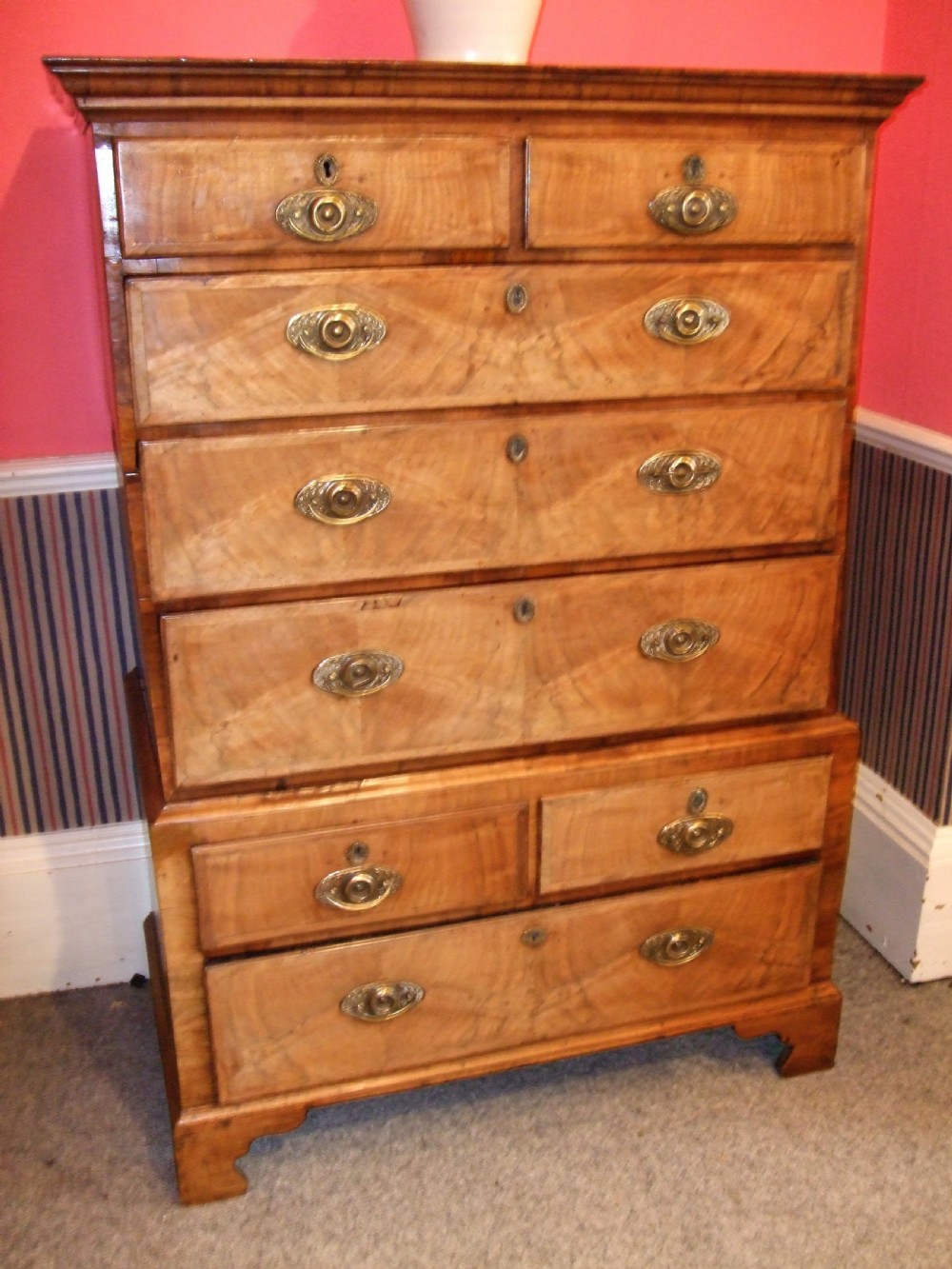 George 2nd Period Walnut Chest on Chest View III