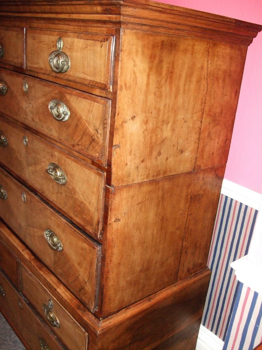 George 2nd Period Walnut Chest on Chest View IV