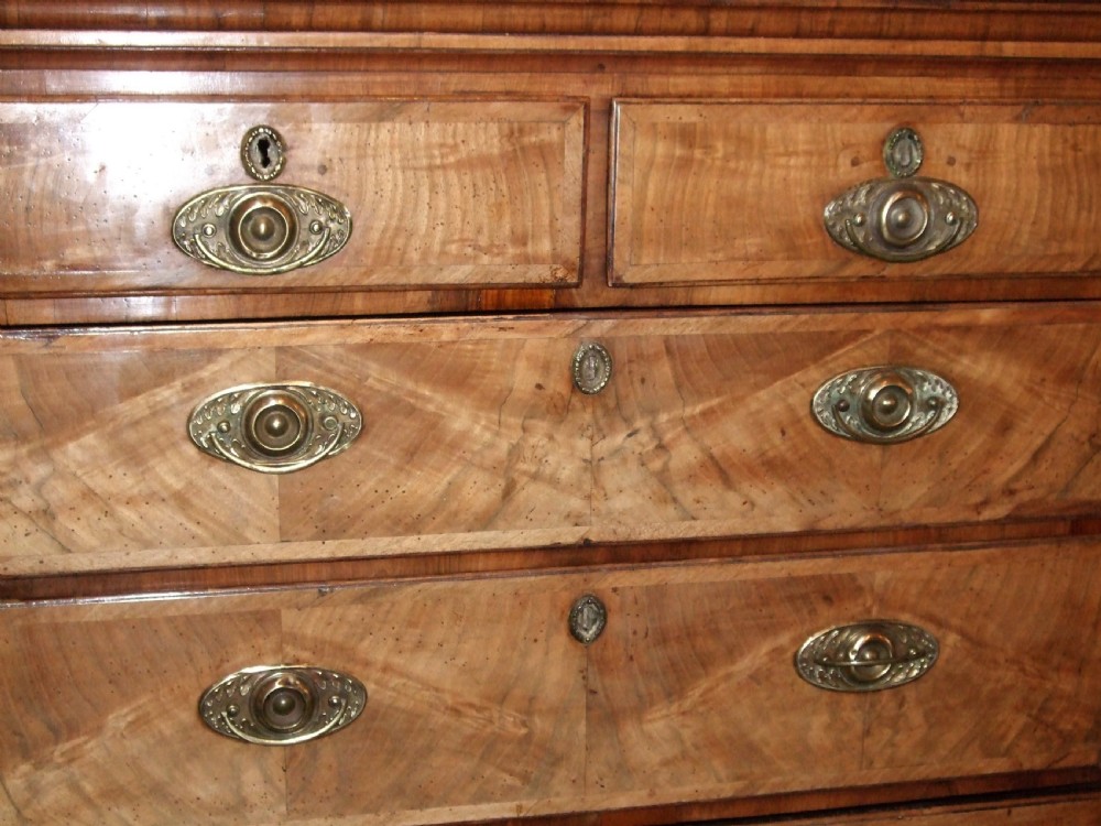 George 2nd Period Walnut Chest on Chest View V