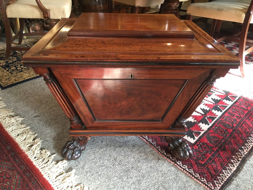 Regency Period Mahogany Wine Cooler View IV