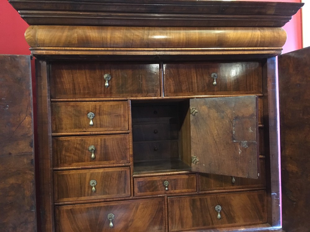 Queen Anne Period Cabinet on Chest of Small Proportions C.1710 View III