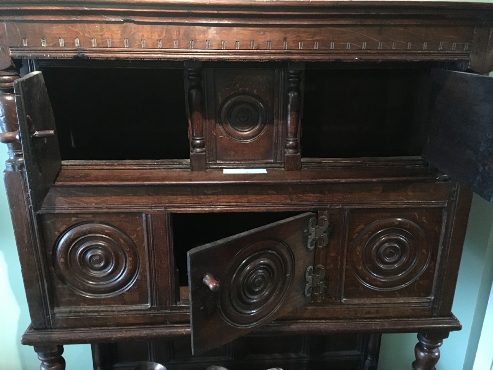 17thC Oak Court Cupboard of Unusual Design View IV