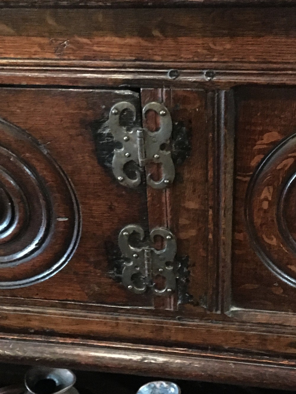 17thC Oak Court Cupboard of Unusual Design View V