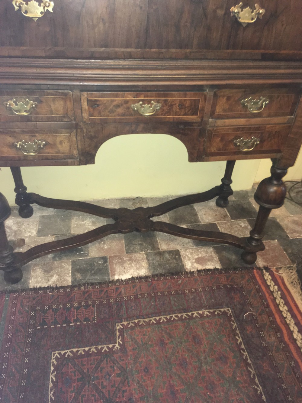 18thc Walnut Chest on Stand View II