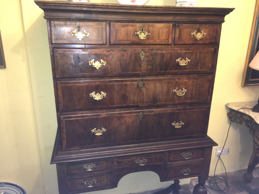 18thc Walnut Chest on Stand View III