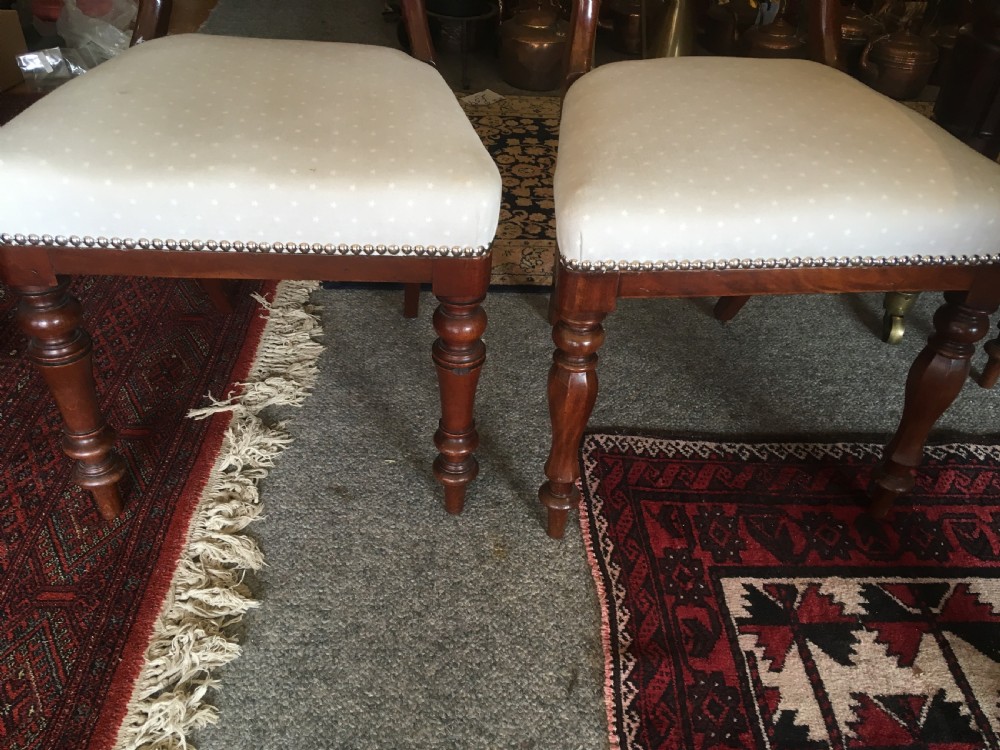 Matched Set of 12 Victorian Mahogany Dining Chairs View II