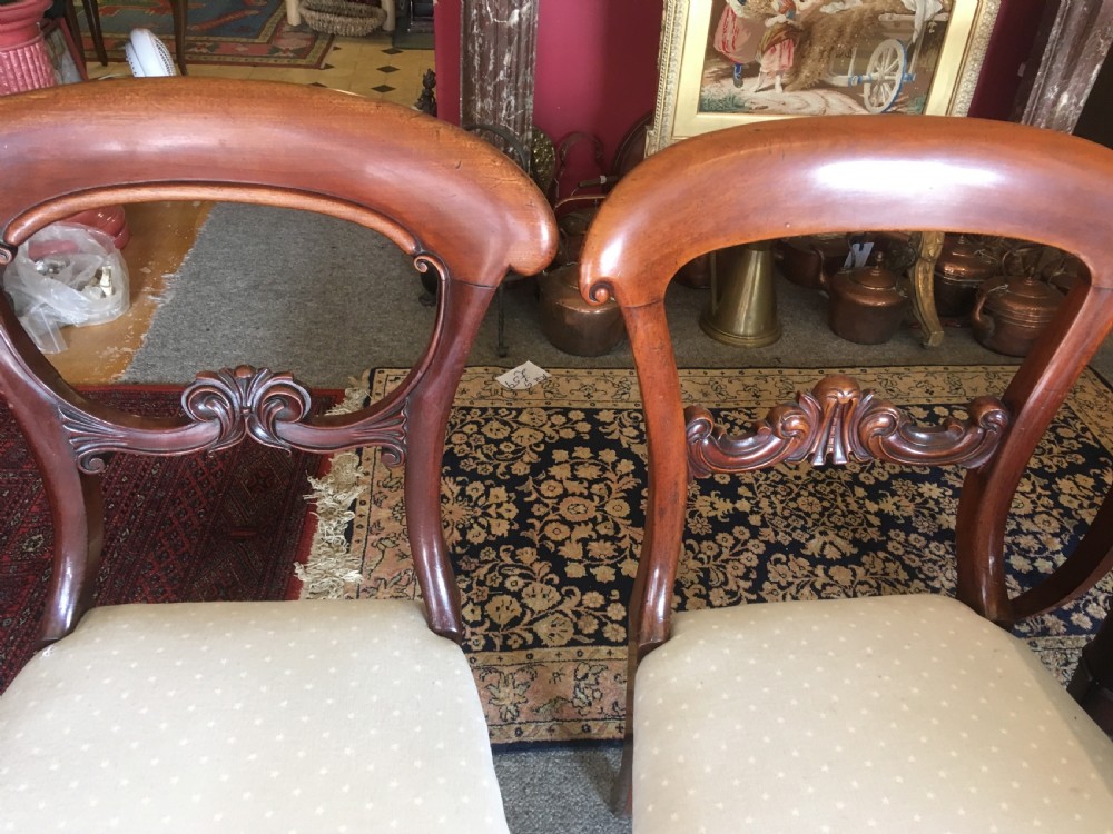 Matched Set of 12 Victorian Mahogany Dining Chairs View III
