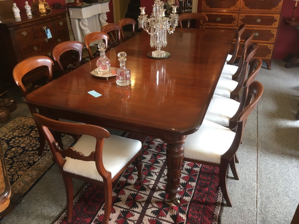 Matched Set of 12 Victorian Mahogany Dining Chairs View IV