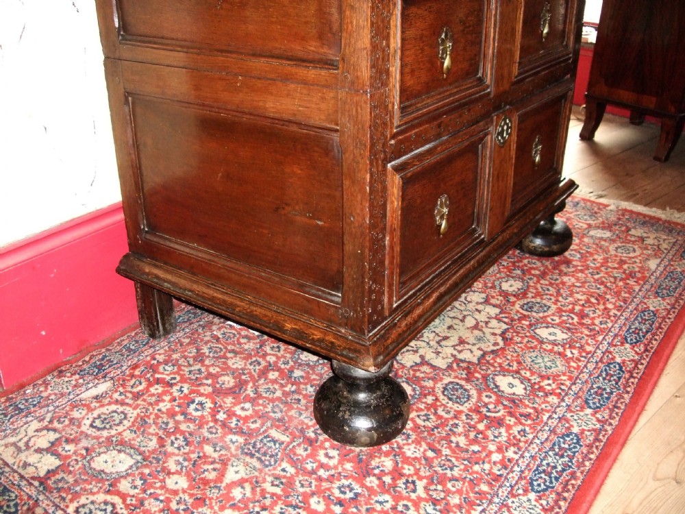 Queen Anne Period Oak Chest of Drawers C.1700 View V