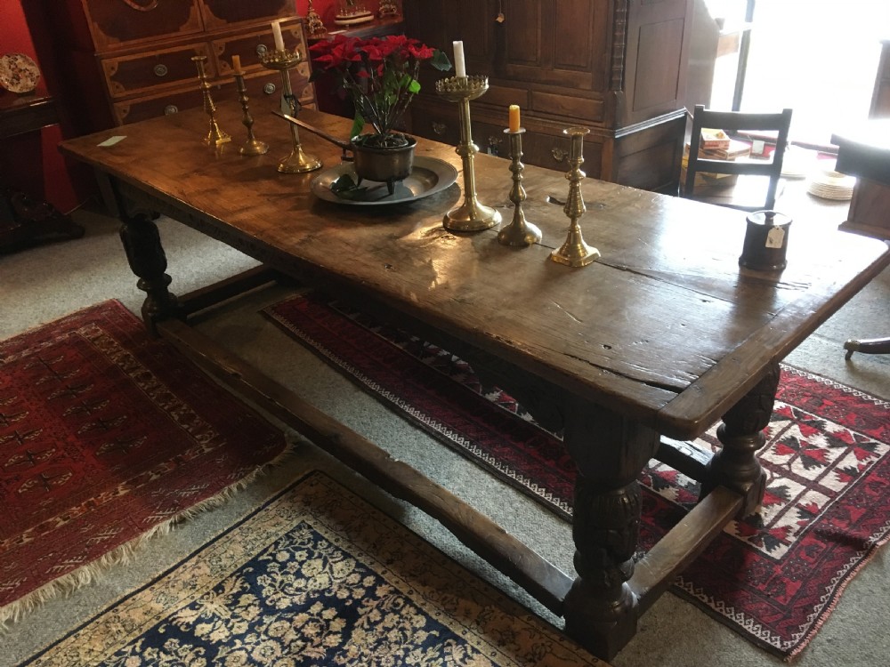 17th Century Oak Refrectory Table View II