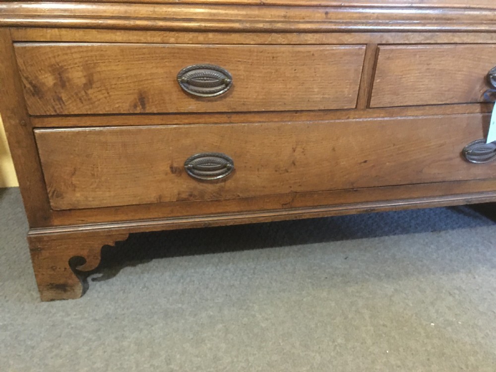 Oak & Mahogany Linen Cupboard Possibly Welsh C.1790 View IV