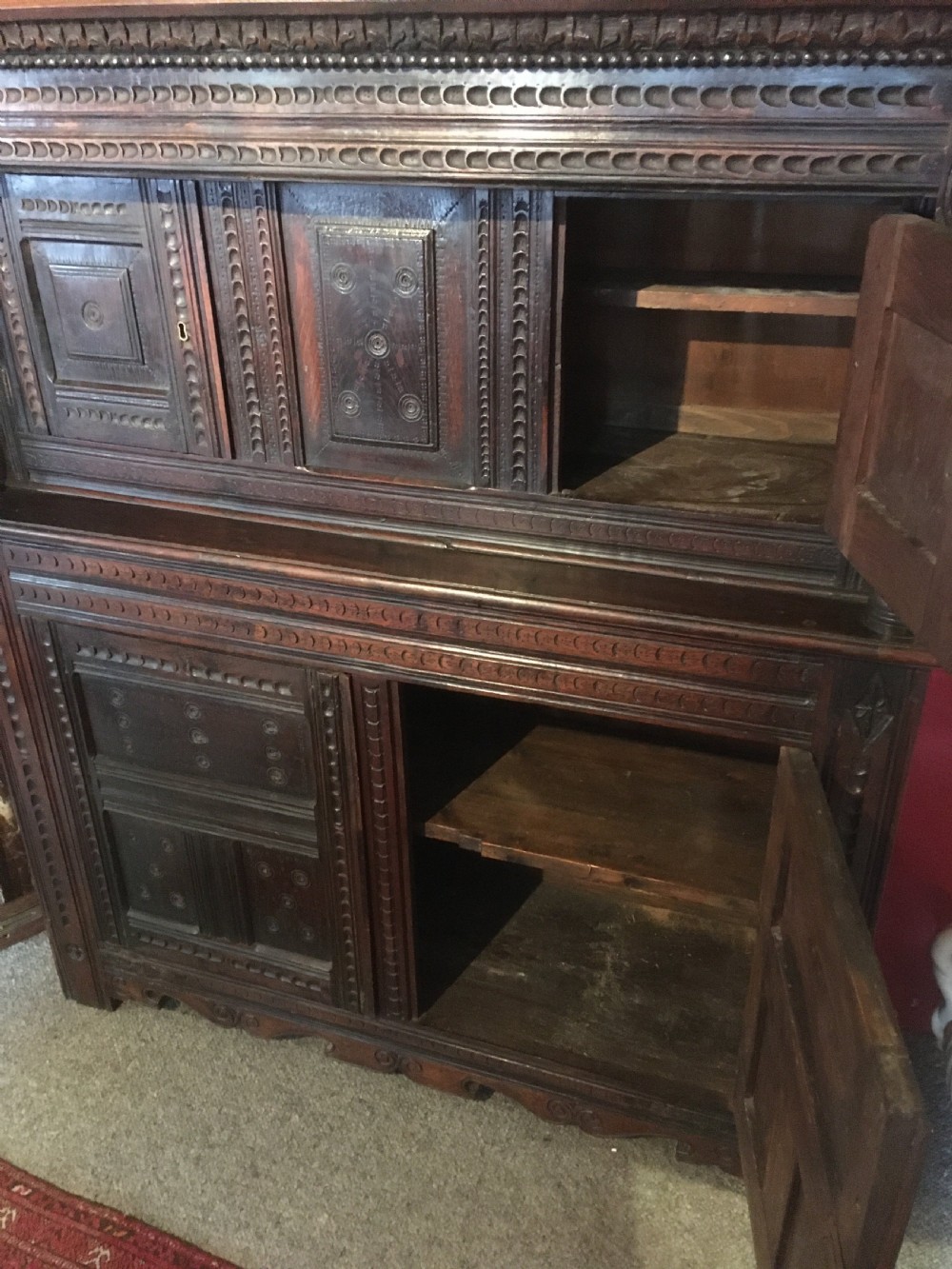Early 18thC Oak Court Cupboard View II