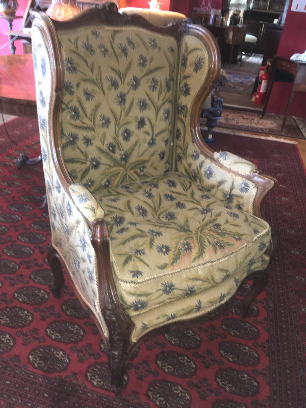 Fine Pair of French Walnut Chairs 19thC View II