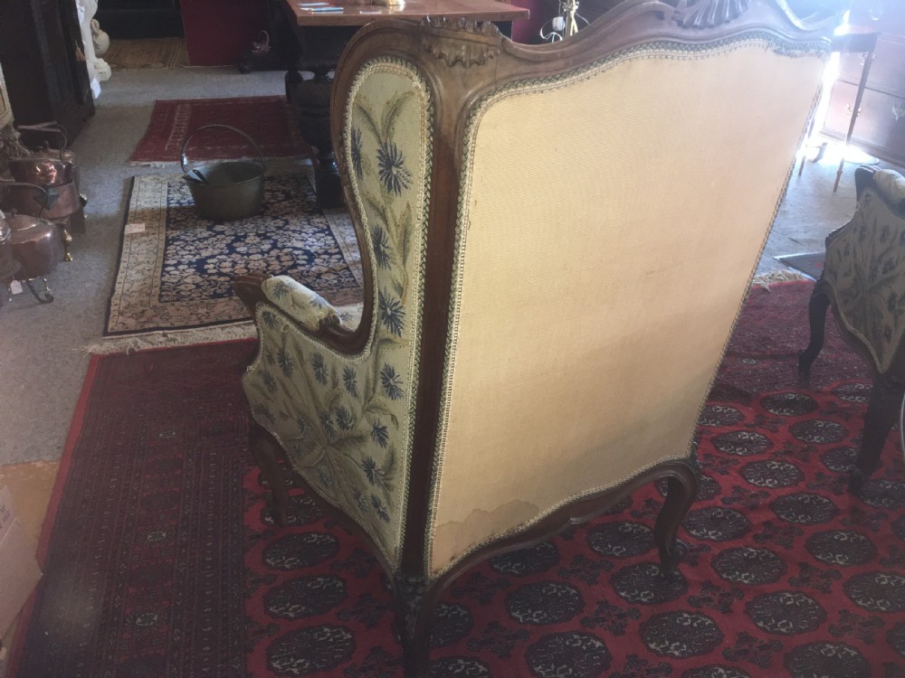 Fine Pair of French Walnut Chairs 19thC View IV