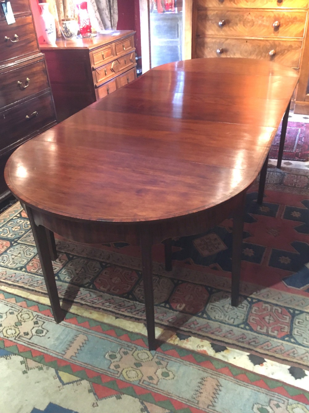 George 3rd Mahogany Extending Dining Table