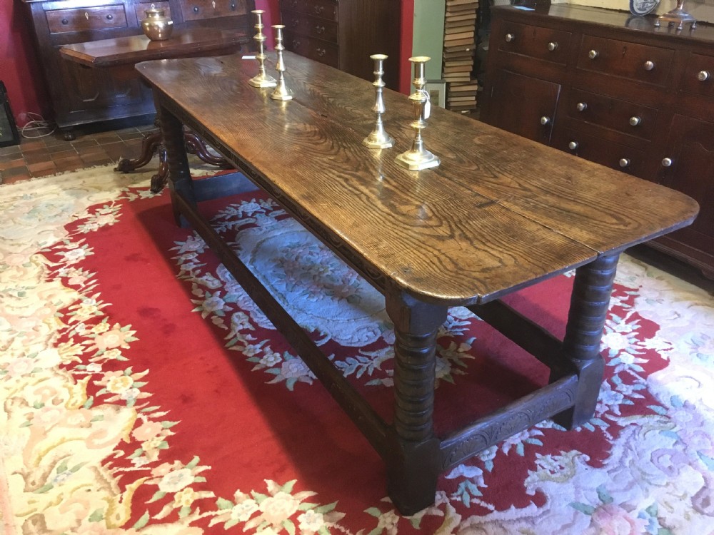 Superb 18thC Oak Refrectory Table