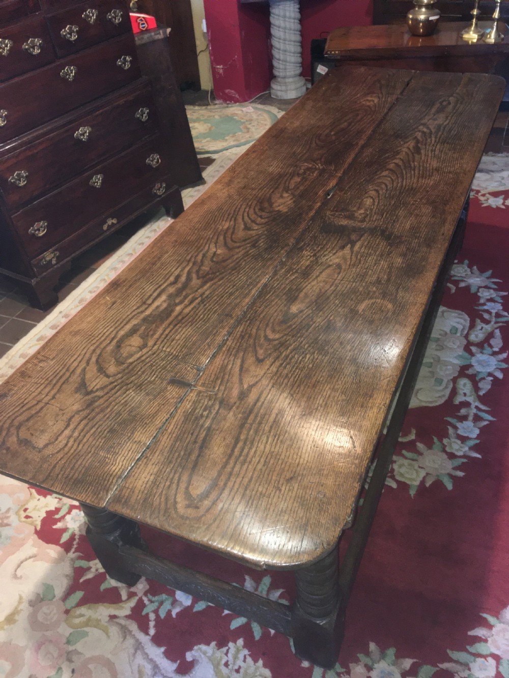 Superb 18thC Oak Refrectory Table View III