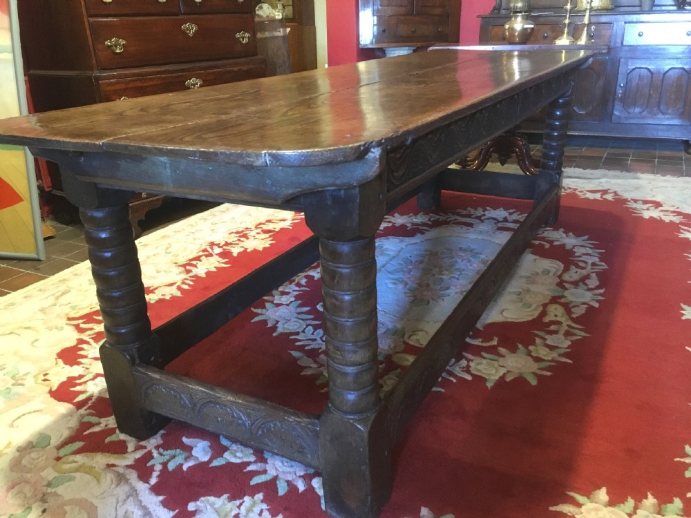 Superb 18thC Oak Refrectory Table View IV
