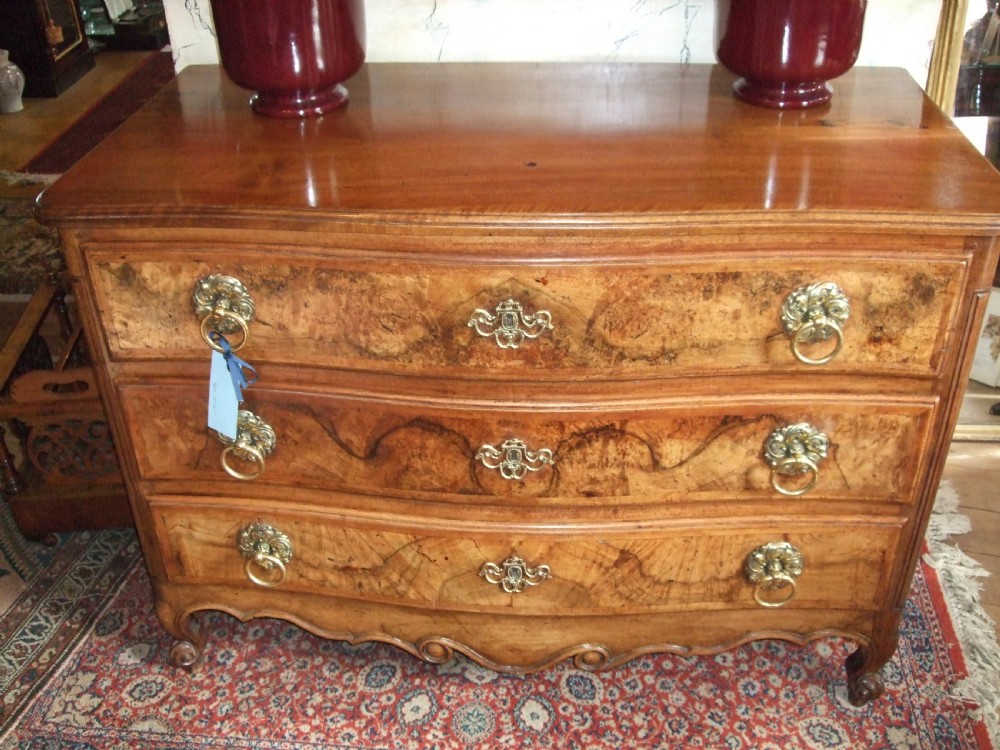 Fine French  18thc Walnut Commode Original Brasses