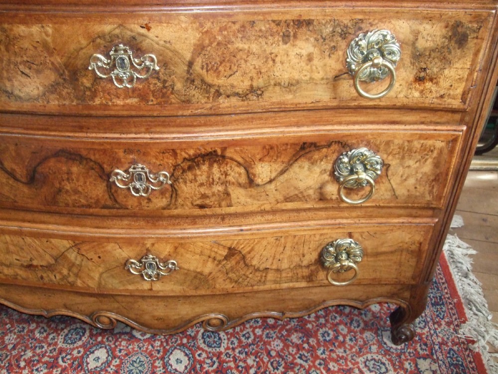 Fine French  18thc Walnut Commode Original Brasses View IV