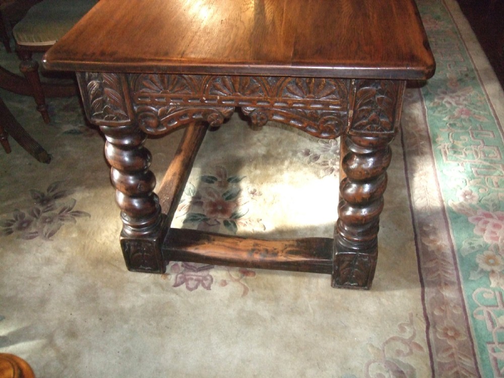 19thC Oak Refrectory Table View IV