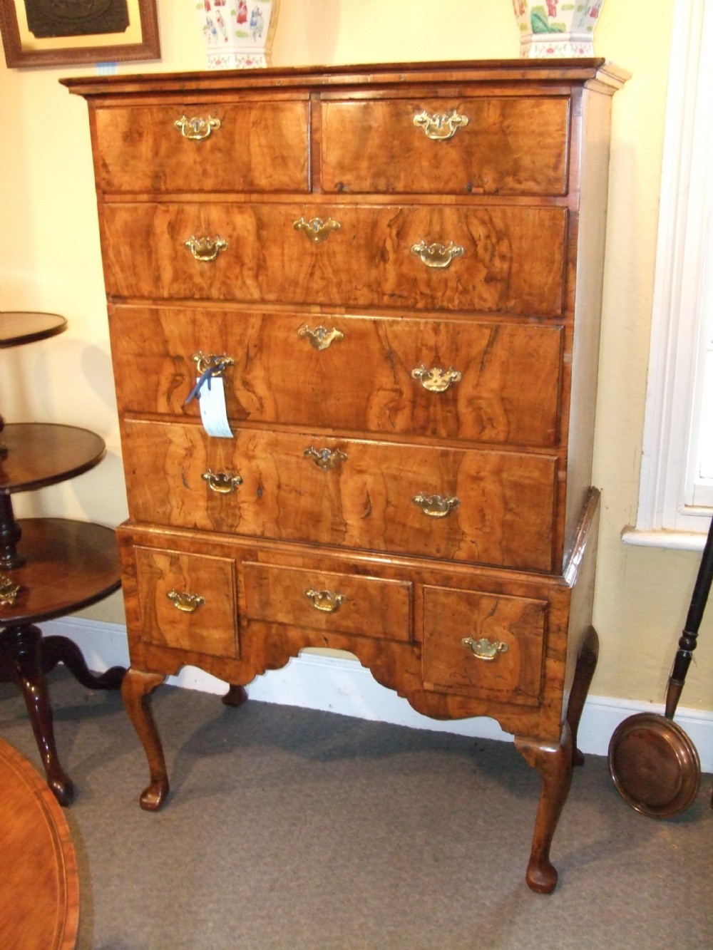 Queen Anne Period Walnut Chest on Stand C.1710