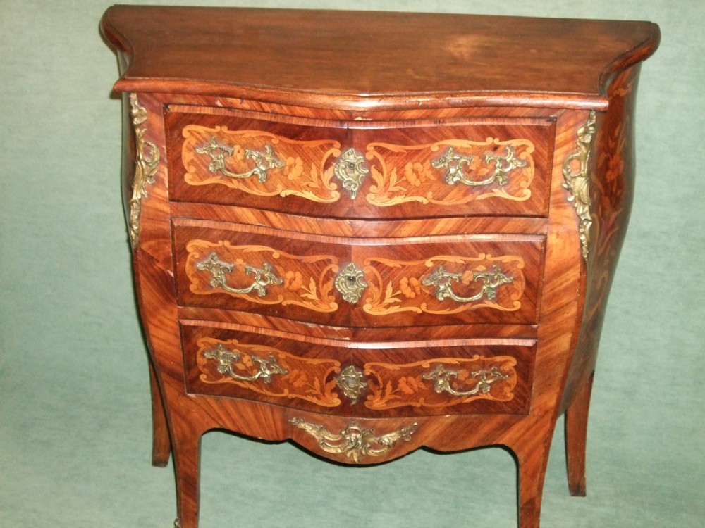 19thC French Inlaid Kingwood Small Chest View II