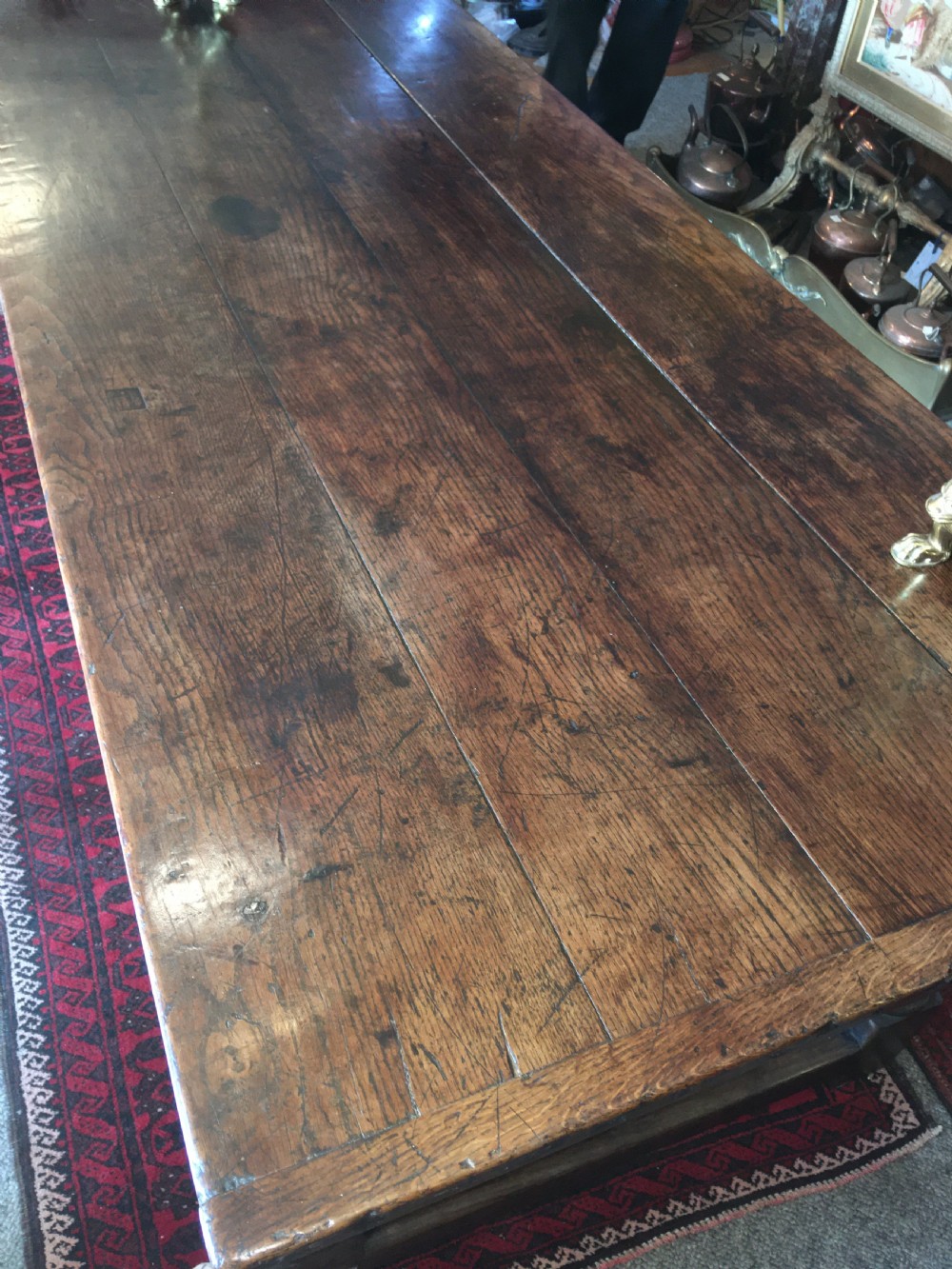 18thC Oak Refrectory Table C.1750 View IV