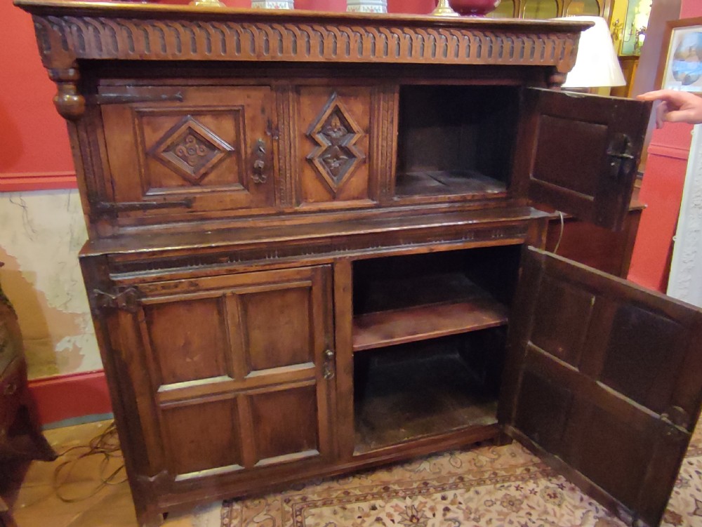 Late 17thC Oak Court Cupboard View II