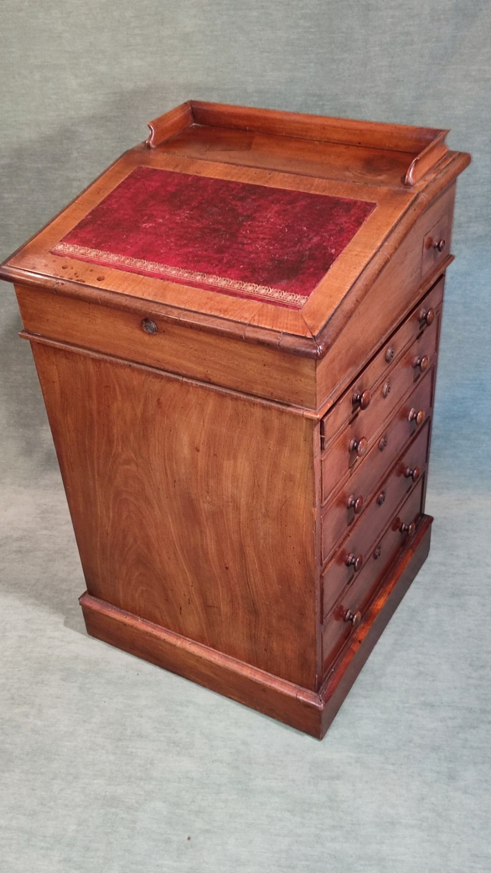 Early 19thC Mahogany Davenport with Sliding Top