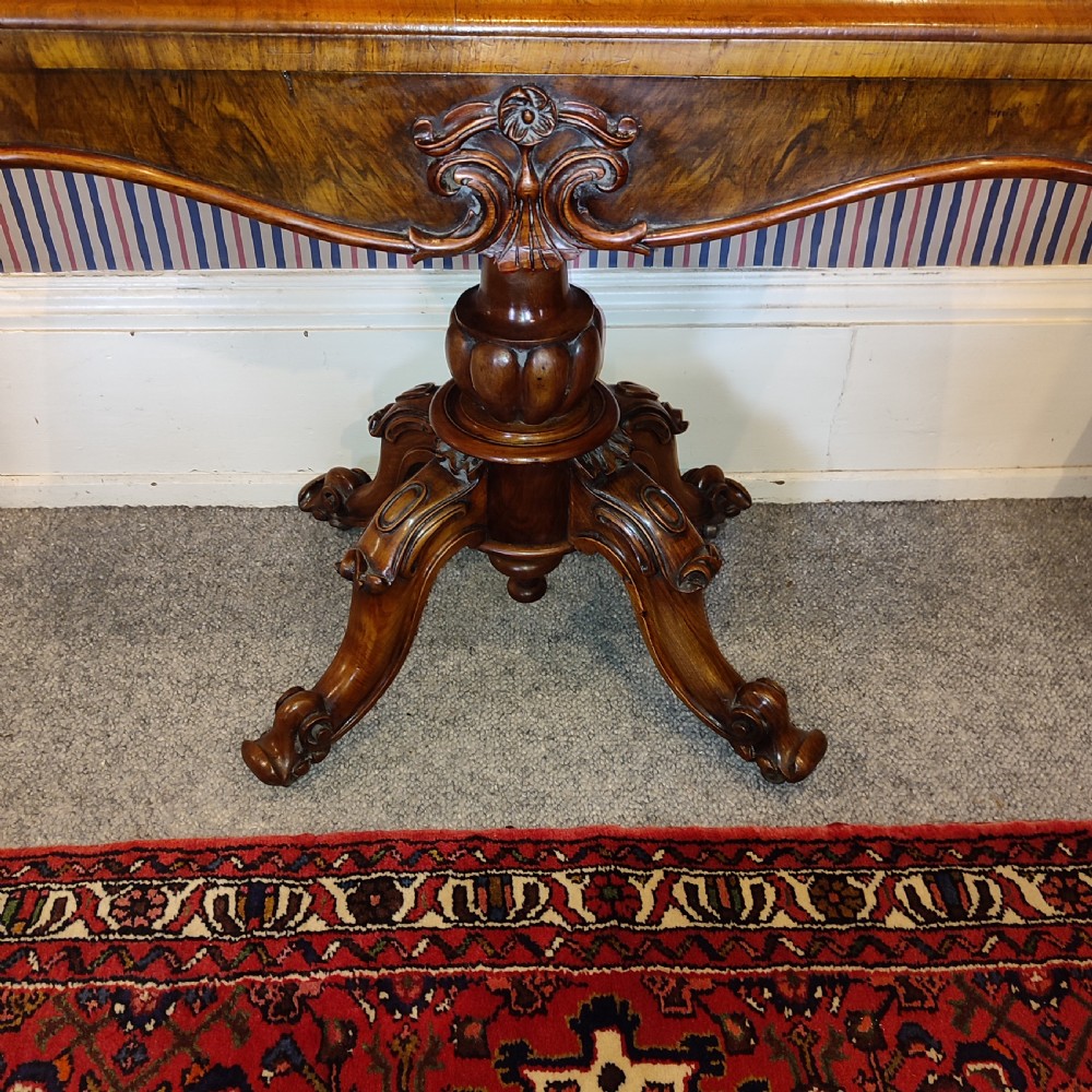 Victorian Walnut Card Table View II