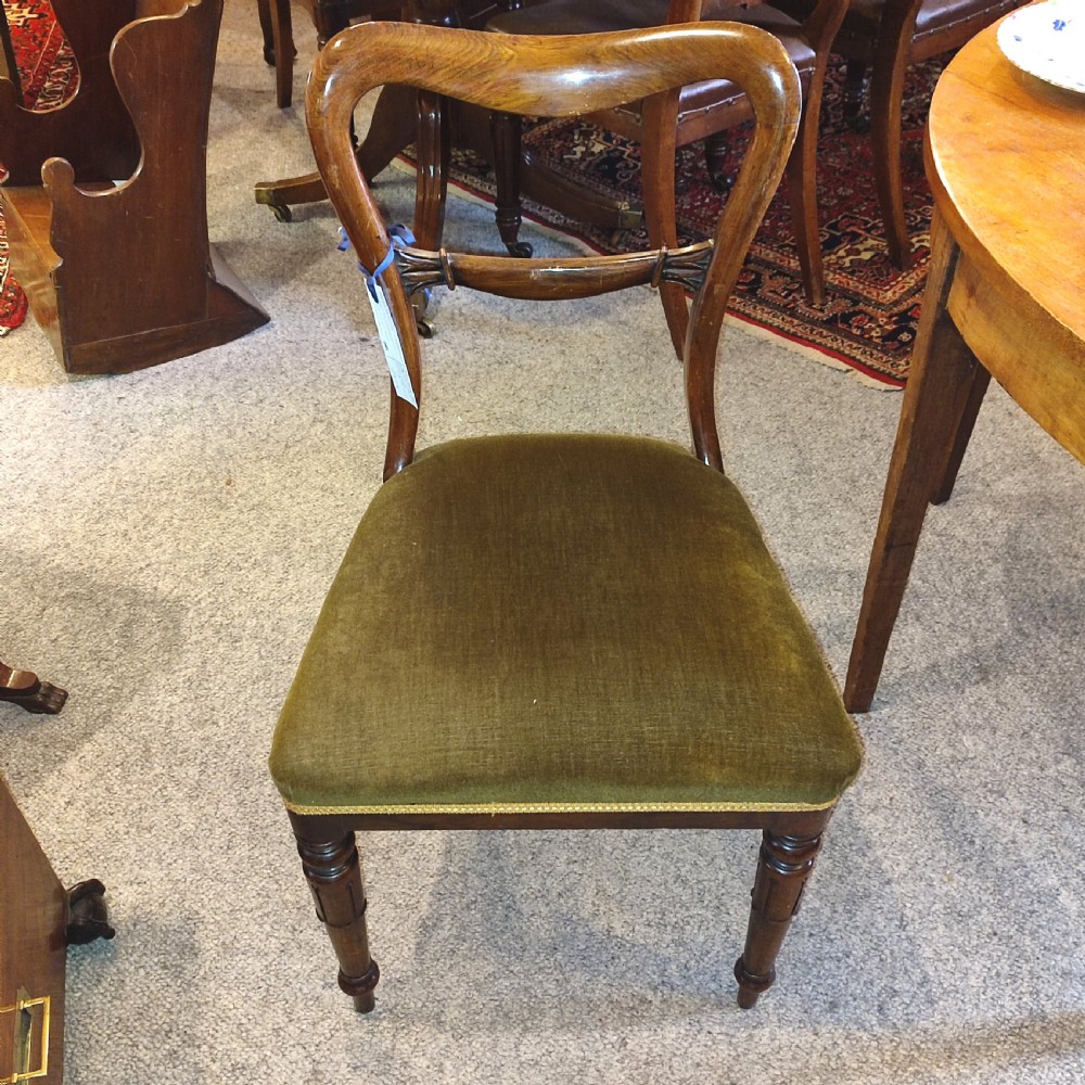 Set of 6 Rosewood 19thC Buckle Back Dining Chairs.