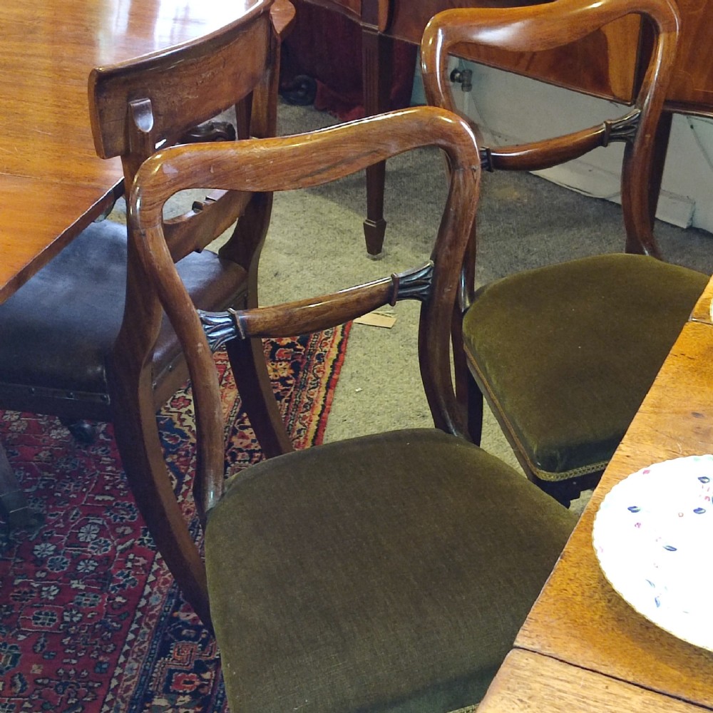 Set of 6 Rosewood 19thC Buckle Back Dining Chairs. View III