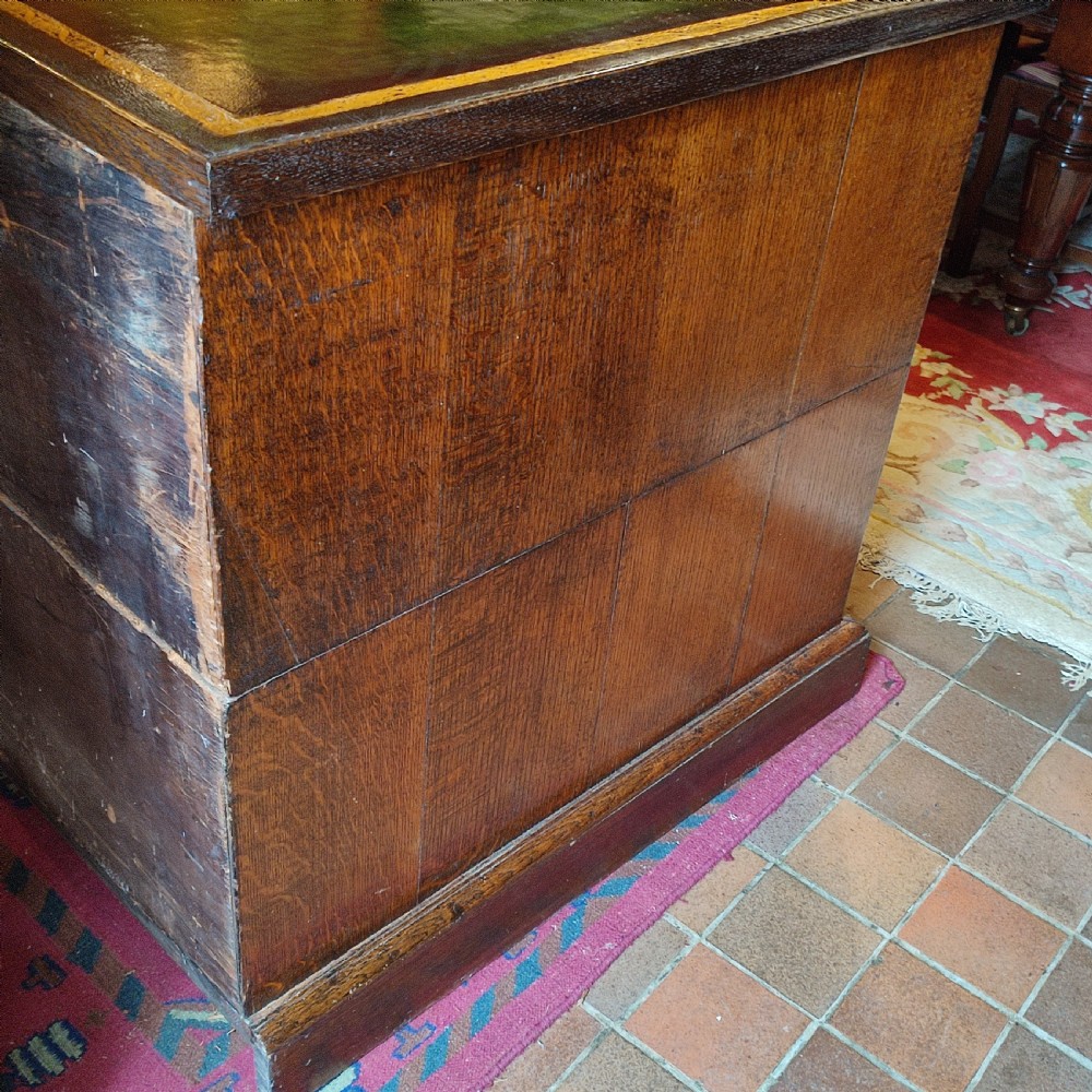 19thc Oak Plan or Architects Chest View II