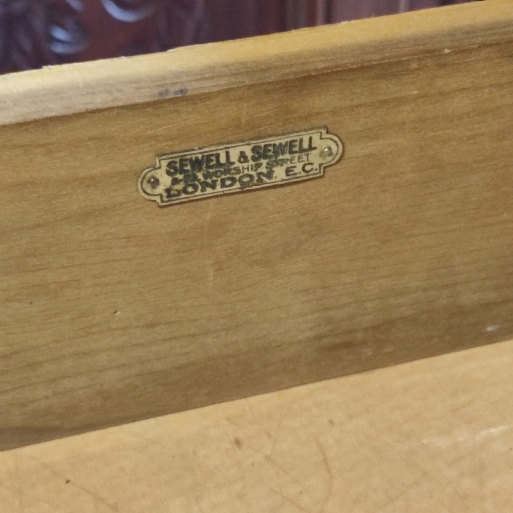 19thc Oak Plan or Architects Chest View III