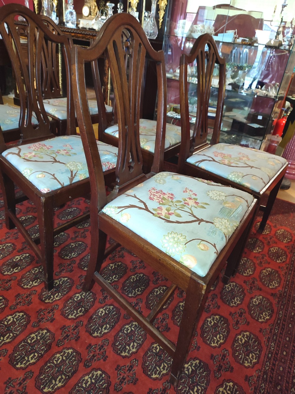 Set of Six George 3rd Mahogany Dining Chairs View III