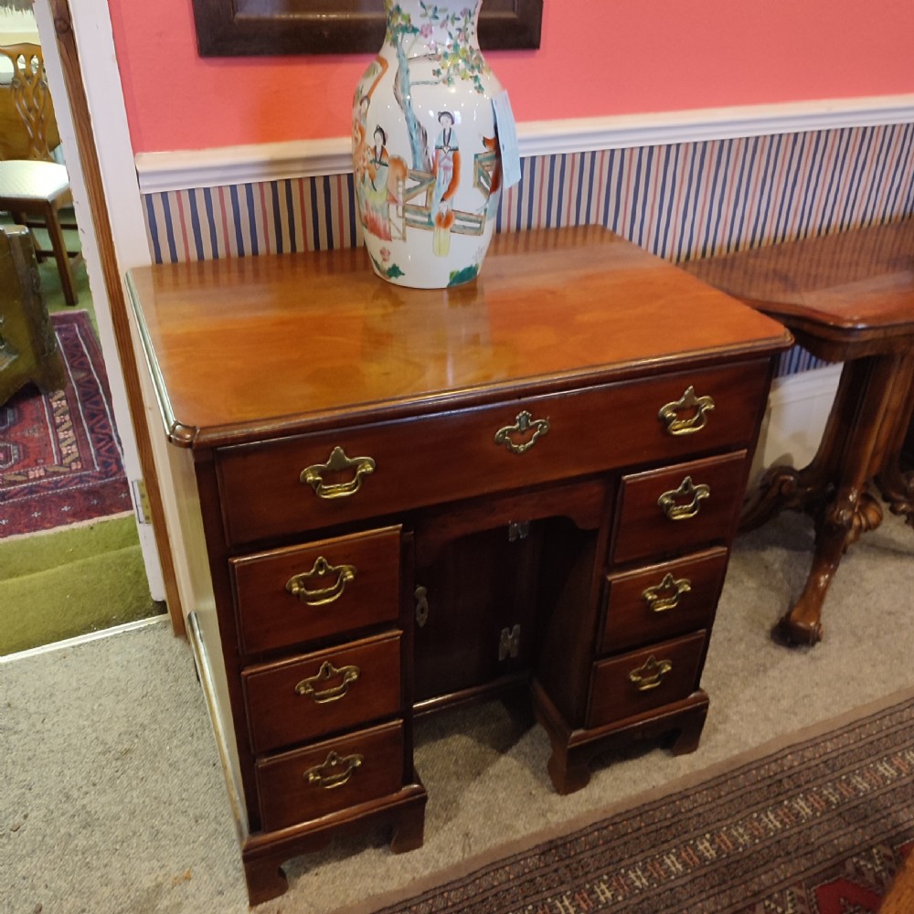 George 11 Mahogany Kneehole Secretaire Desk C.1720