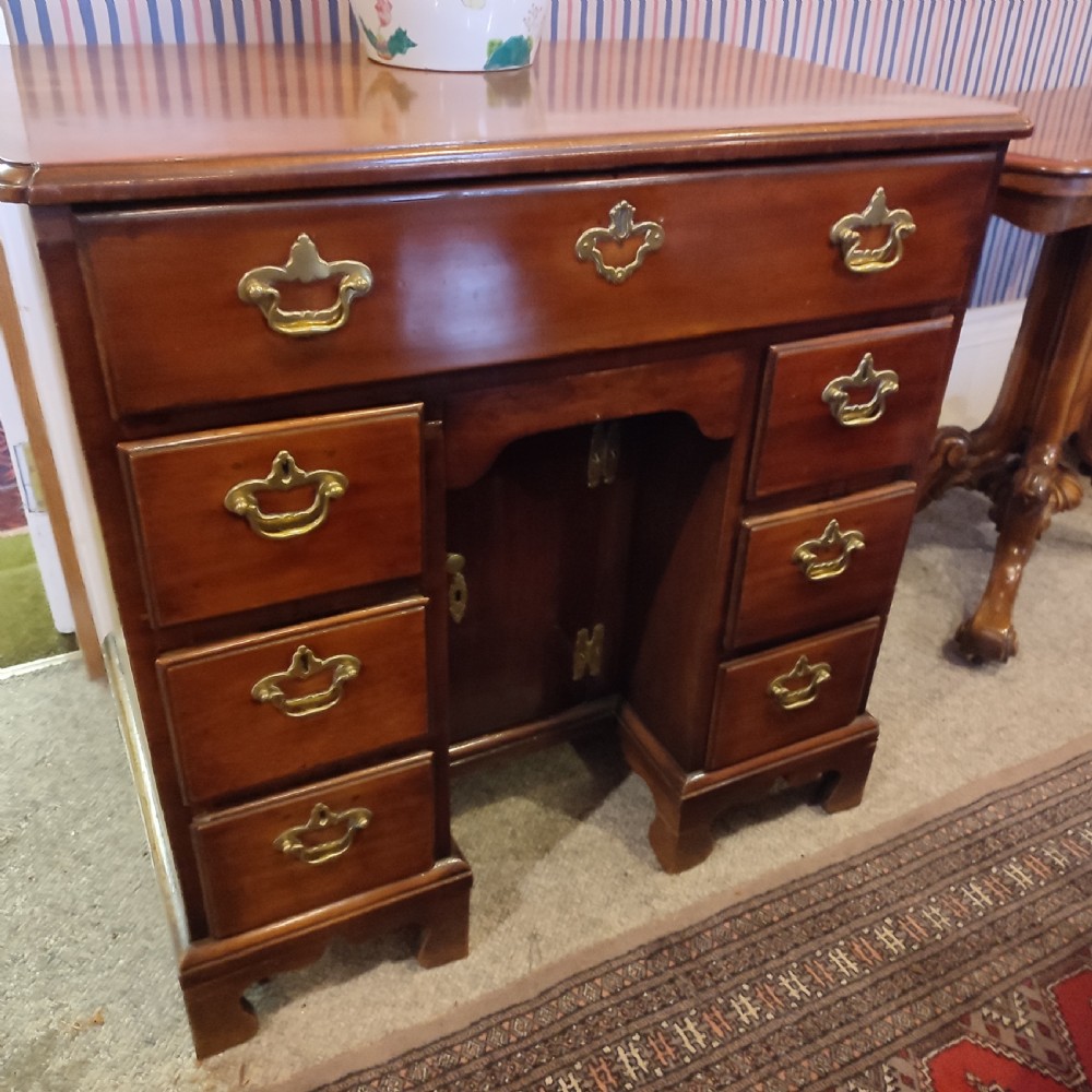 George 11 Mahogany Kneehole Secretaire Desk C.1720 View III