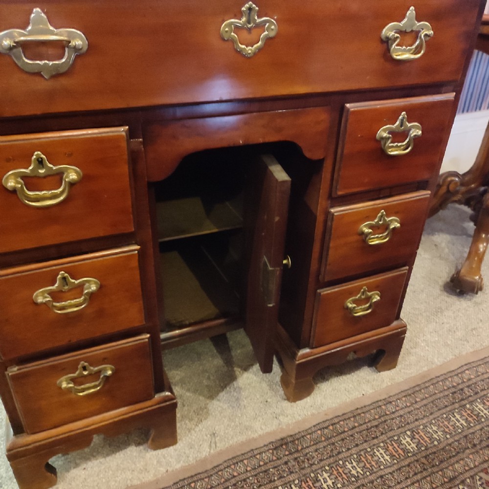 George 11 Mahogany Kneehole Secretaire Desk C.1720 View IV